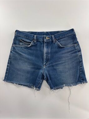 Vintage Lee Blue Denim Cutoff Shorts Size L